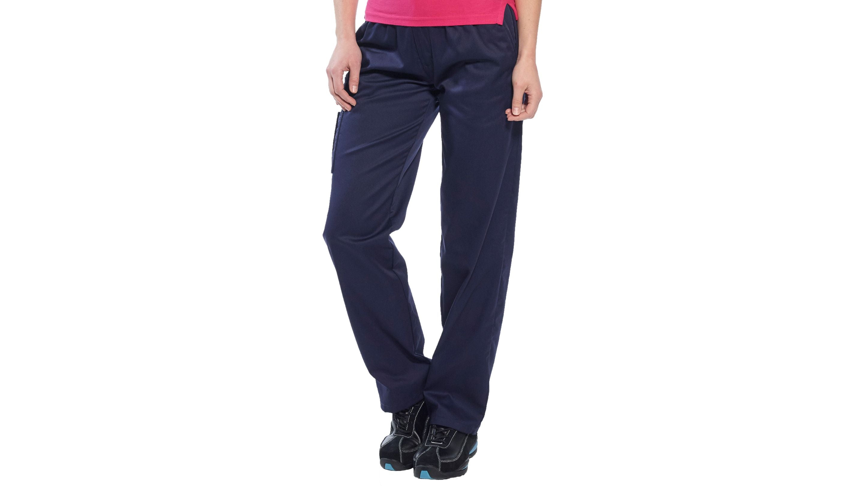 Womens Cargo Combat Work Trousers with Comfort Fit Elasticated Waist