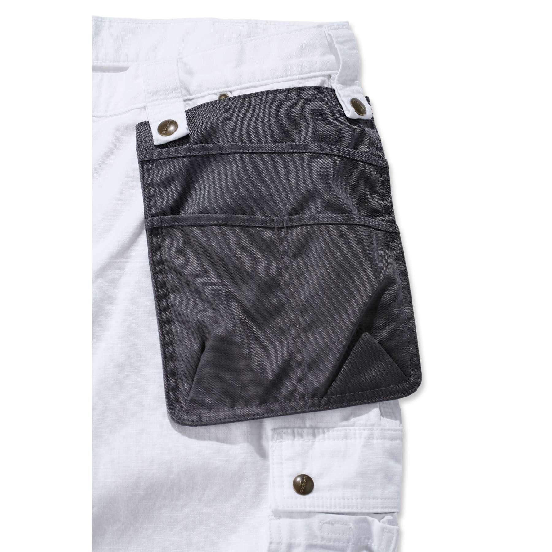 Carhartt Emea Multi-Pocket Ripstop Trousers 100233 White Detail 1#colour_white