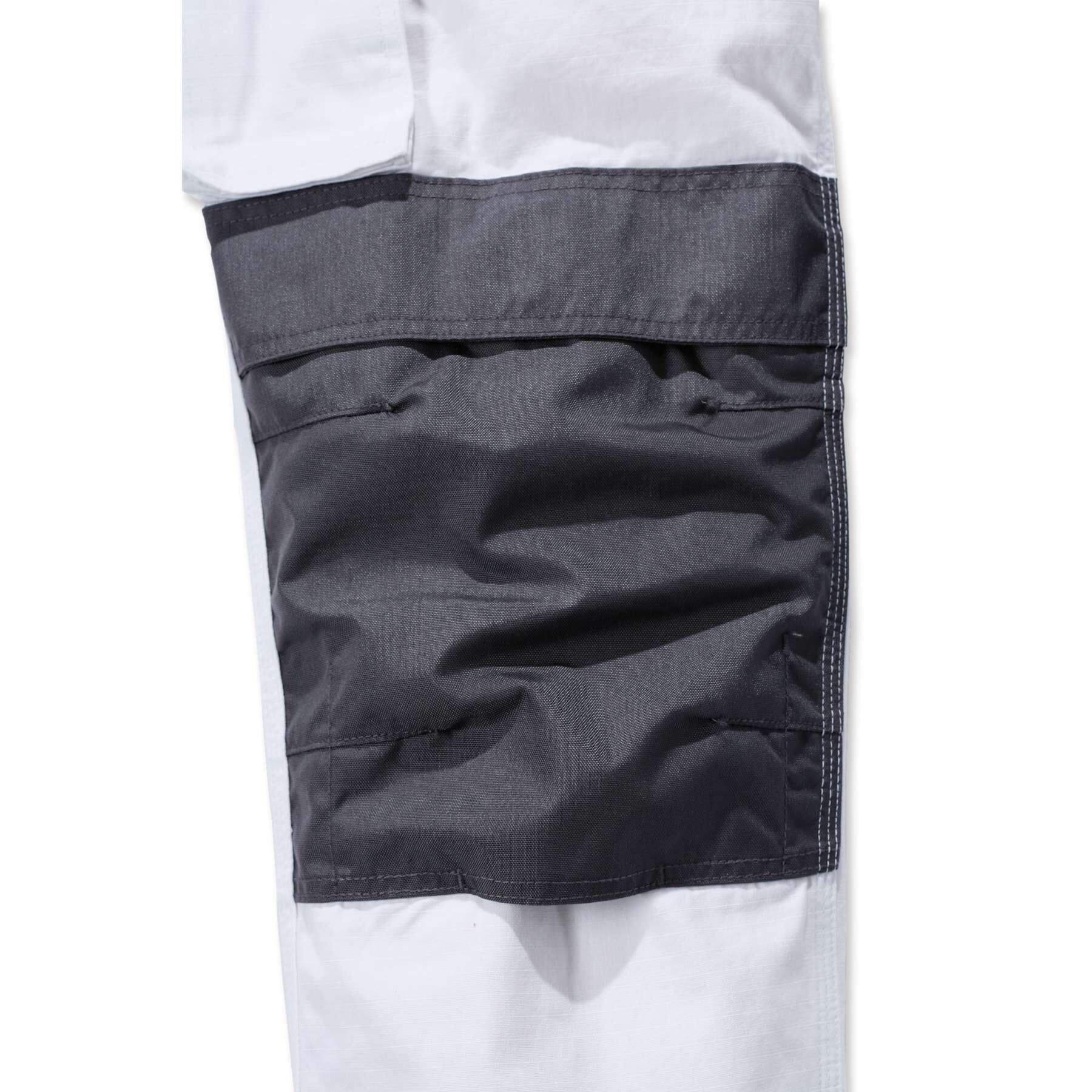 Carhartt Emea Multi-Pocket Ripstop Trousers 100233 White Detail 2#colour_white