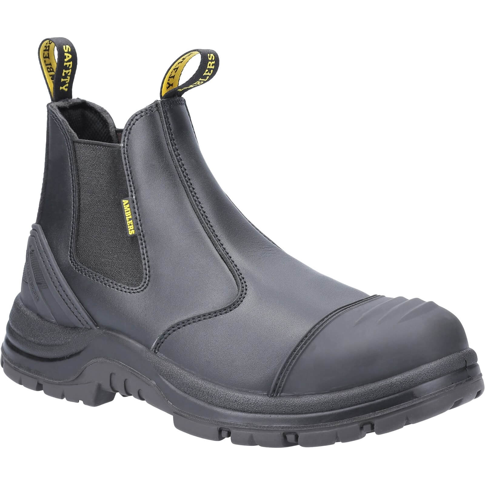 Amblers Safety Sicherheitsschuhe AS1008 - Schwarz, Größe 46, Wasserdicht, Stahlkappe, Für Beruf & Handwerk