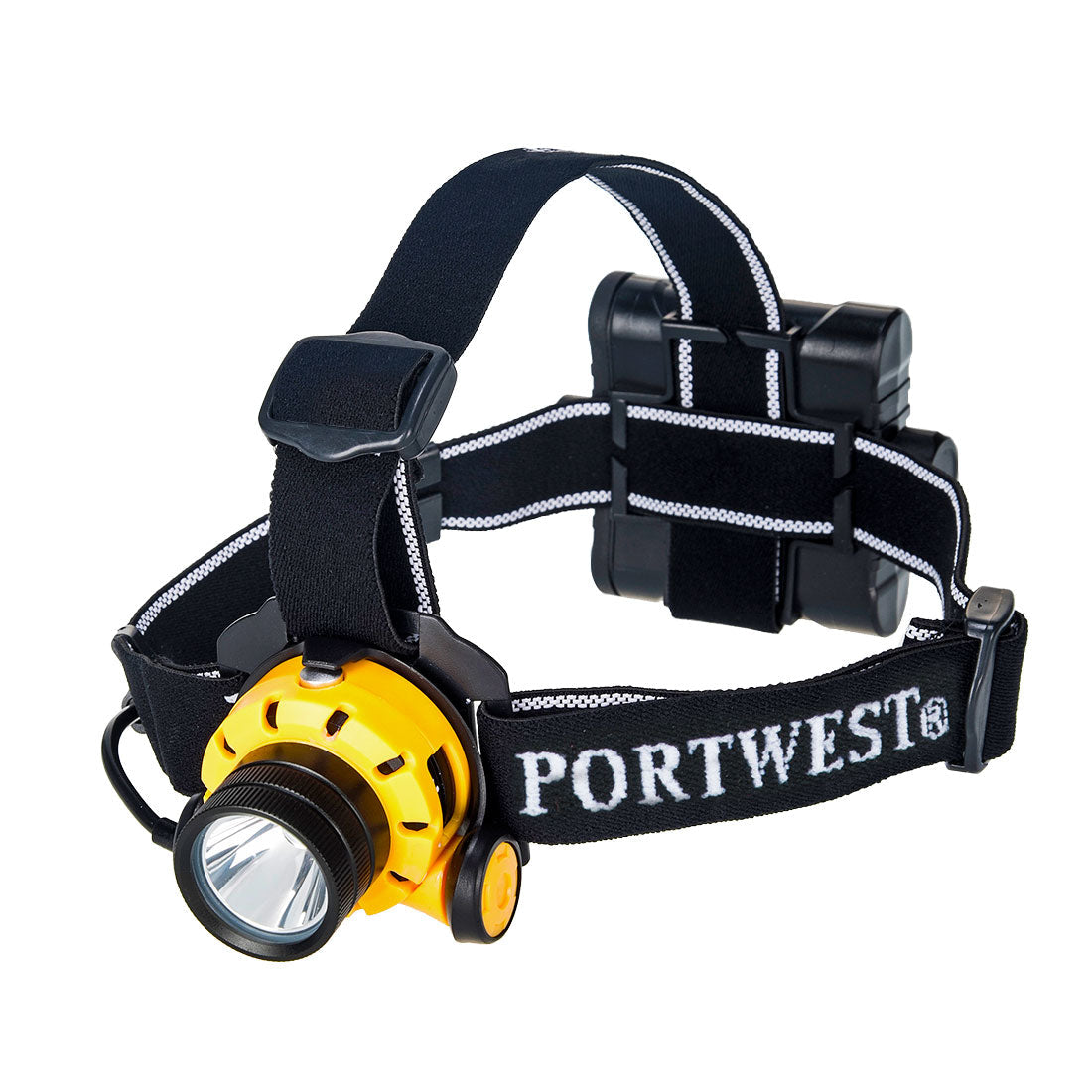 Portwest PA64 Ultra Power Head Light 1#colour_yellow-black