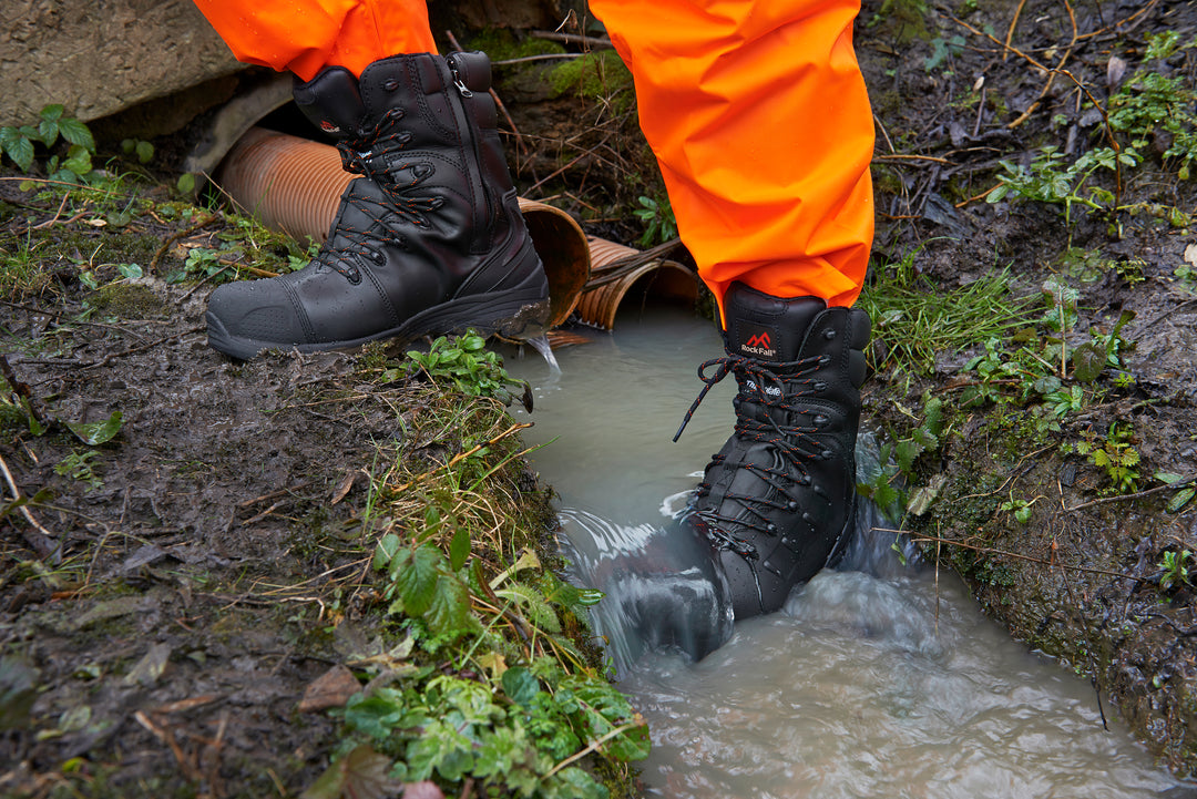 An image of the Rockfall Monzonite Boots