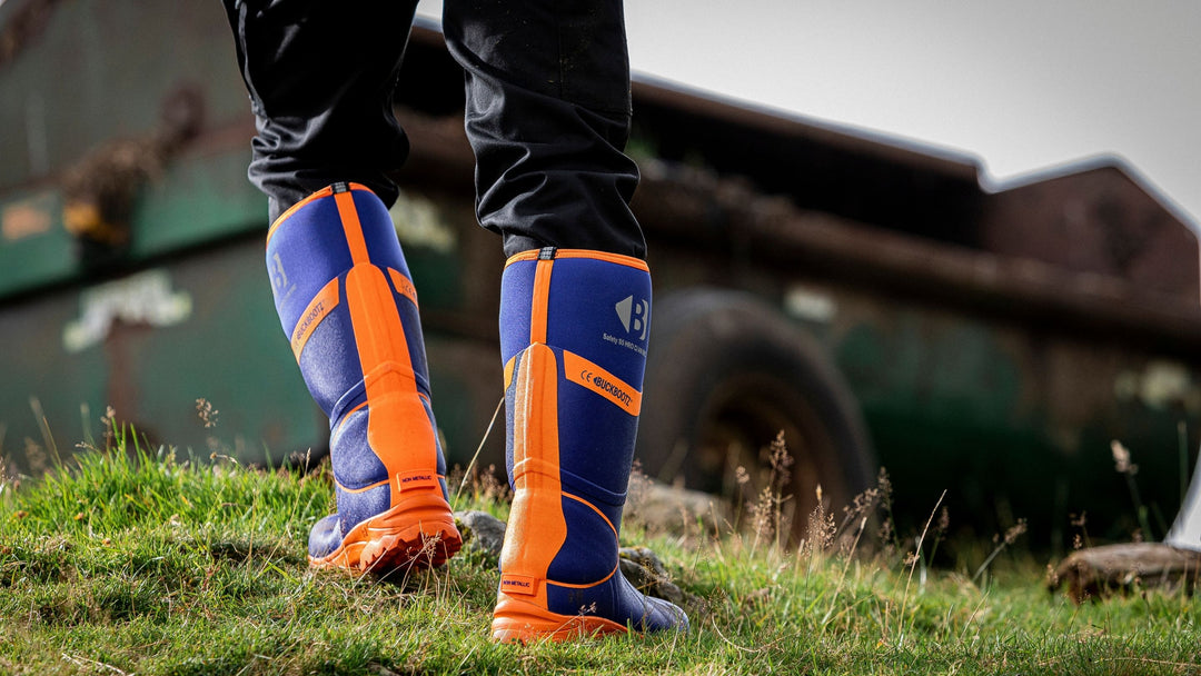 An image of the Buckbootz 8000 Wellies being worn