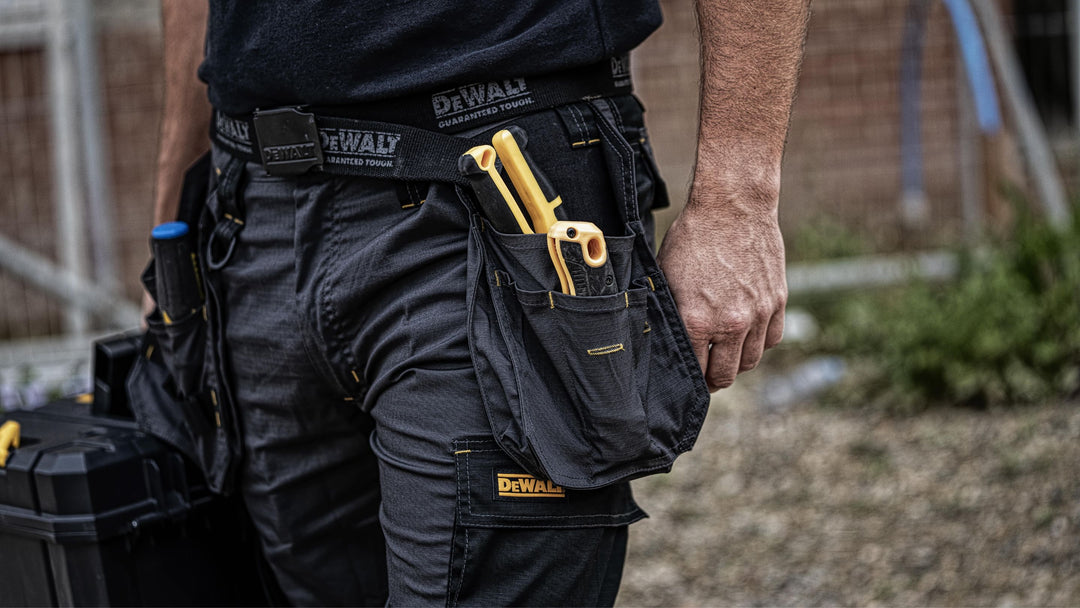 An image of someone wearing DeWalt Belt