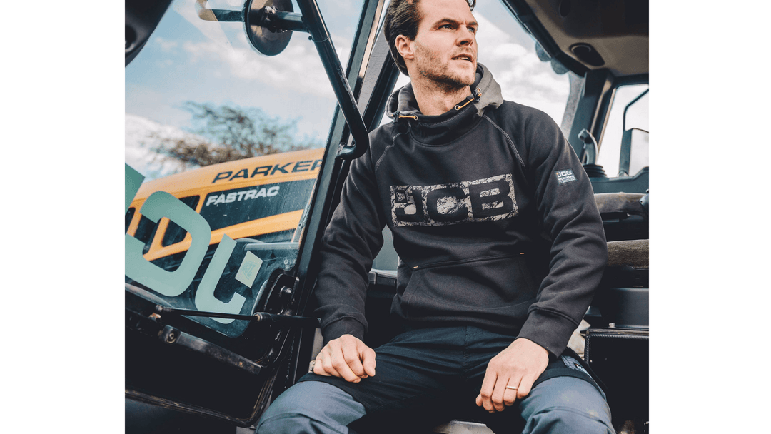 An image of someone wearing JCB Hoodie