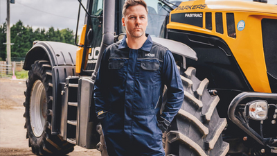 An image of JCB Overalls on a model