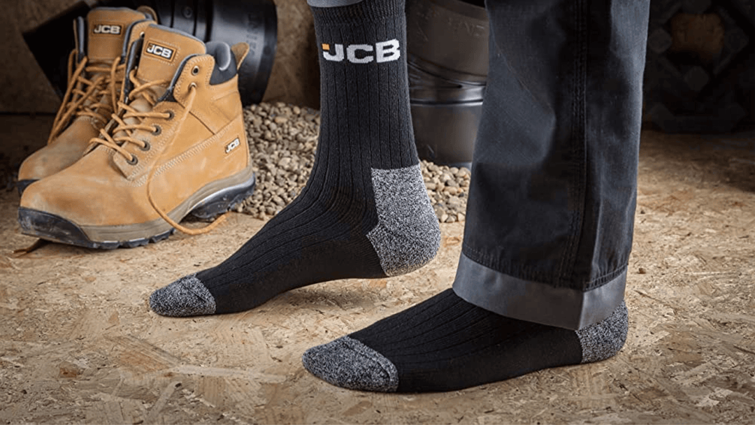 An image of someone wearing JCB Socks