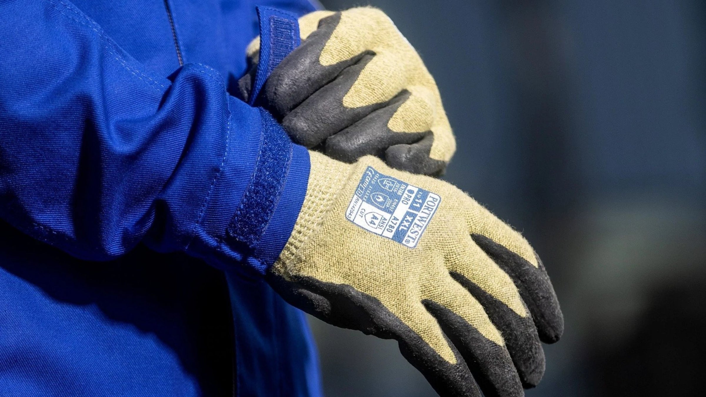 An close-up image of Portwest Work gloves
