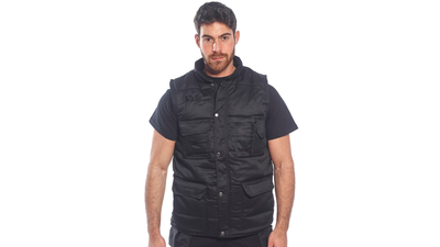 An image of a Portwest Bodywarmer being modelled