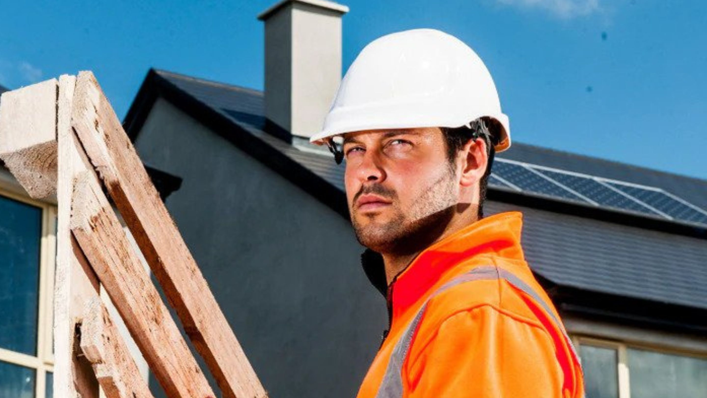 An image of a Portwest Hard Hat being modelled