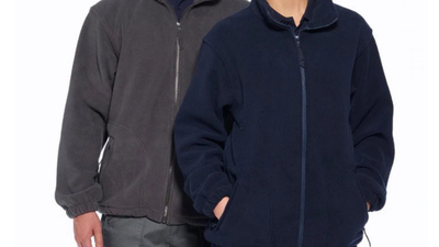 An image of some Portwest Fleece Jackets being modelled