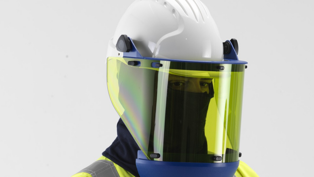 An image of Face Protection being worn by a model