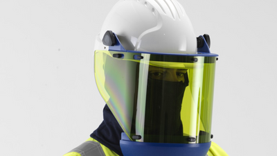 An image of Face Protection being worn by a model