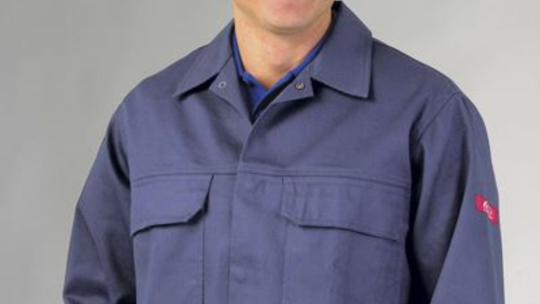 An image of Flame Retardant Jacket being modelled