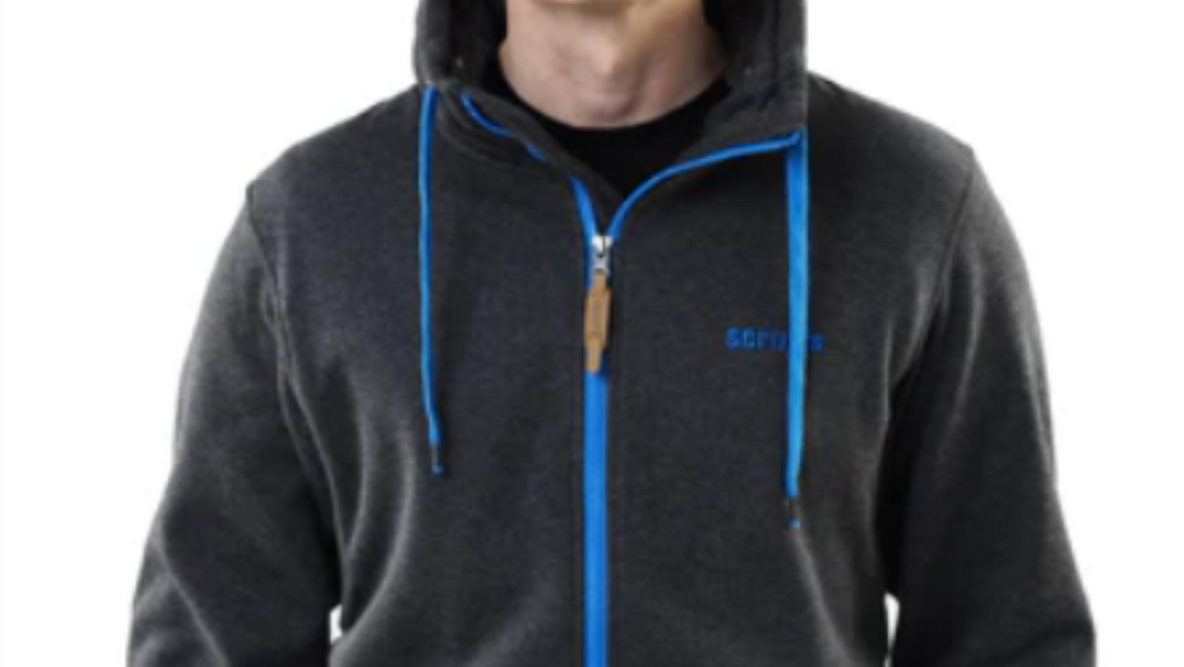 An image of a model wearing a scruffs fleece