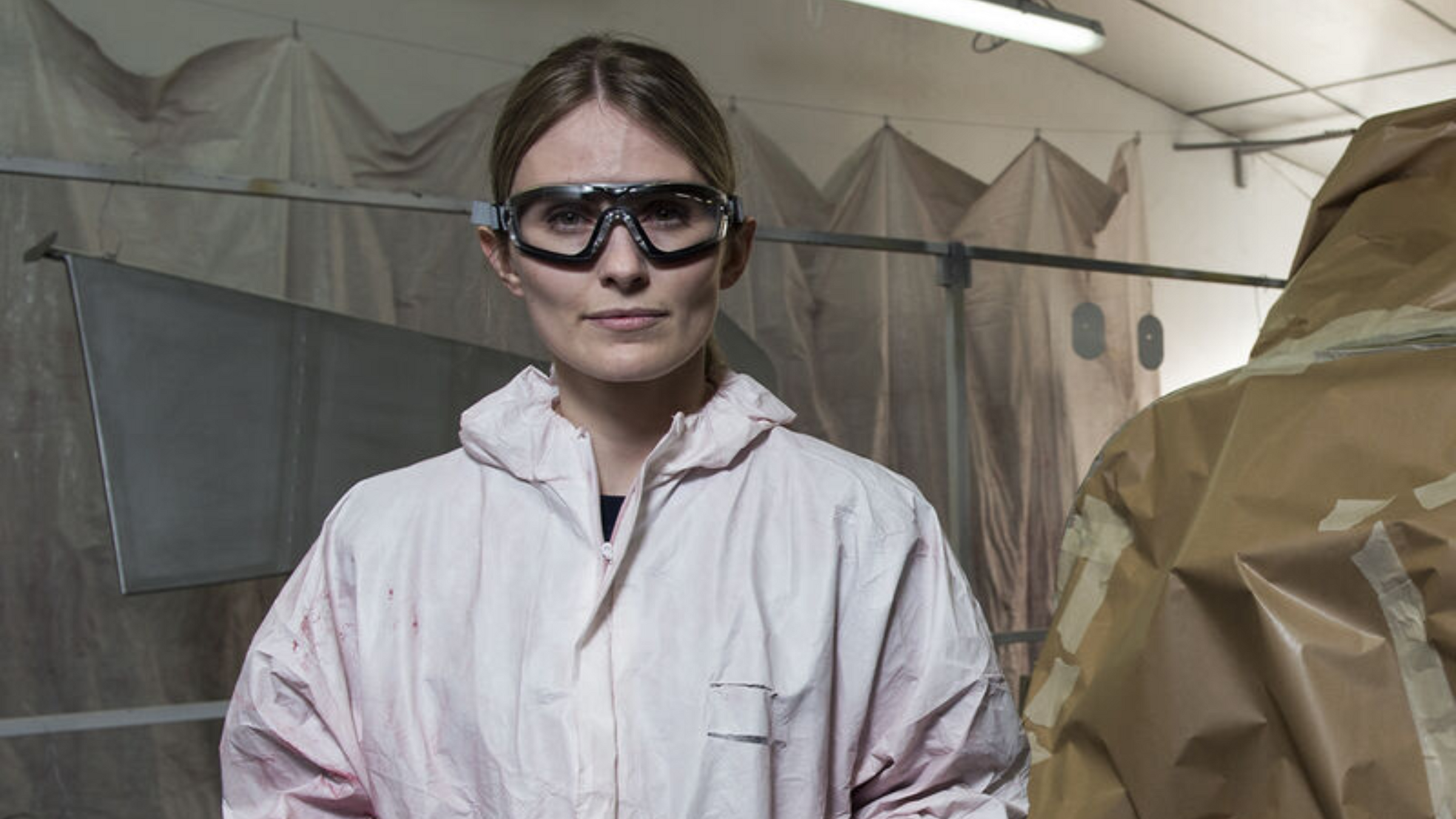 An image of Safety Goggles being worn by a model