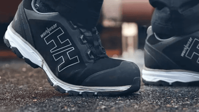 An image of someone wearing Helly Hansen Safety Shoes