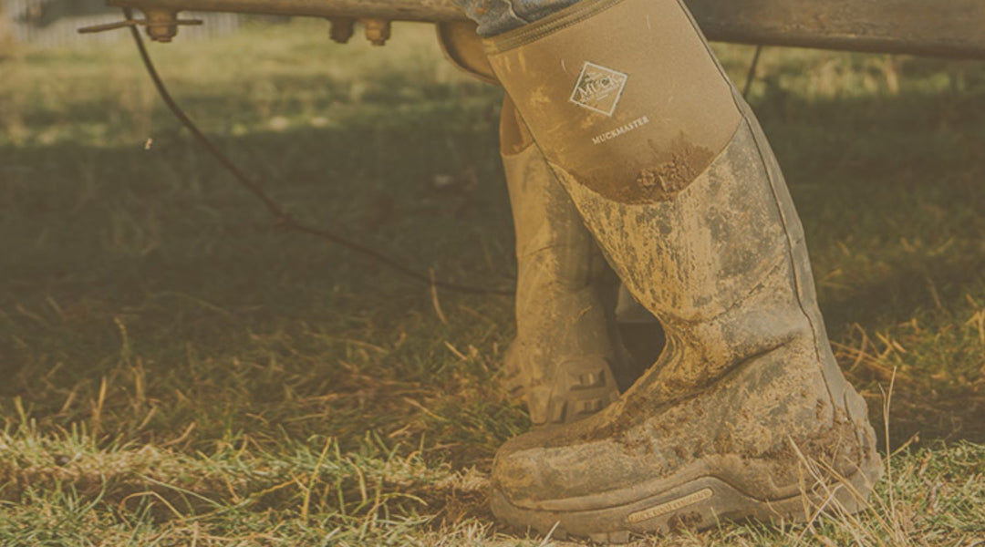 Model wearing Muck Boots Muckmaster