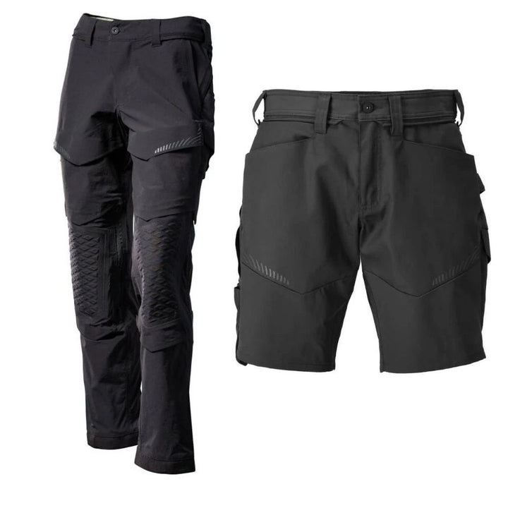 Mascot Lightweight Durable Stretch Trousers with Knee Pad Pockets 22279-605 Front 