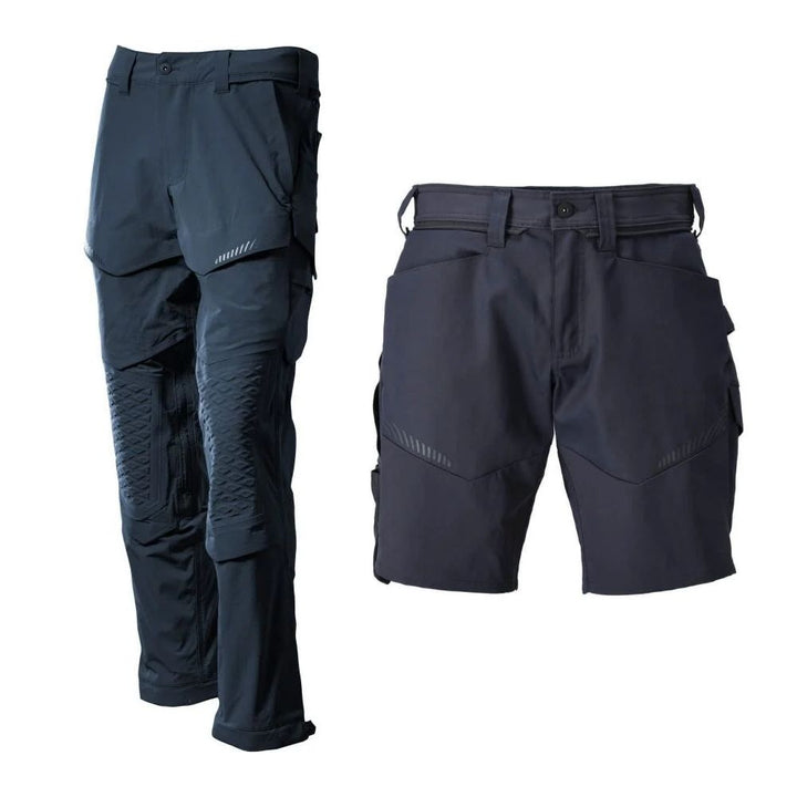 Mascot Lightweight Durable Stretch Trousers with Knee Pad Pockets 22279-605 Front 