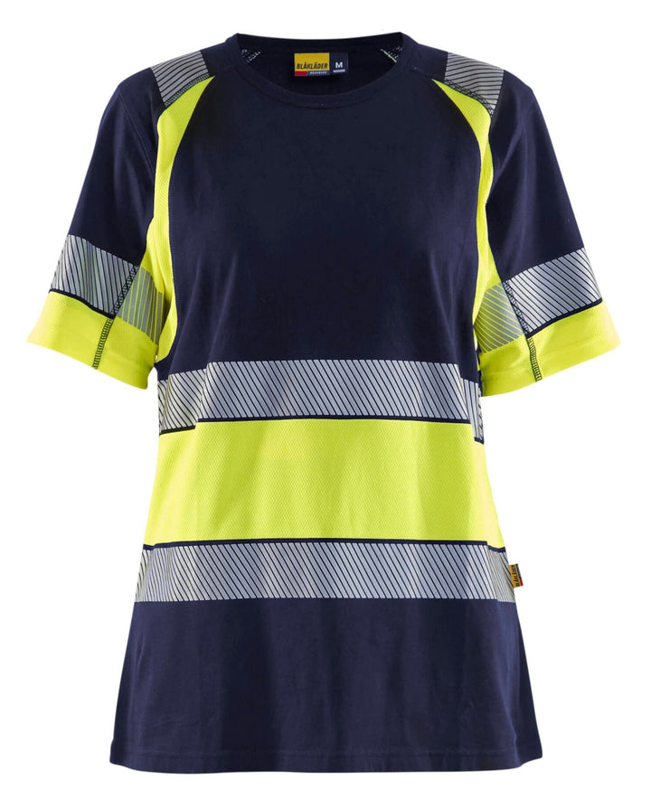 Blaklader 34101030 Womens Hi-Vis T-Shirt Black/Red Rear 