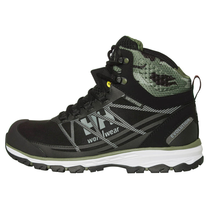 Helly Hansen Chelsea Evolution Waterproof  Aluminum Toe Cap Safety Work Boots Camo 1 Main #colour_camo