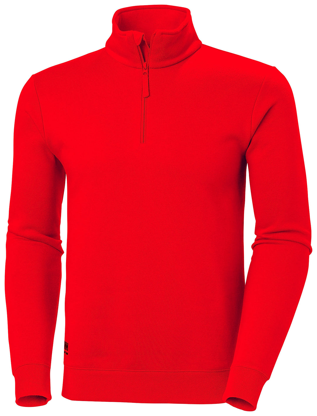 Helly Hansen Classic Half Zip Sweatshirt Alert Redt Front#colour_alert-red