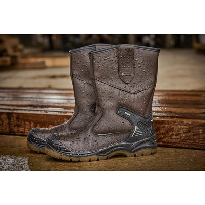 Apache AP305 Brown Waterproof Safety Rigger Boots Brown Model 5 #colour_brown