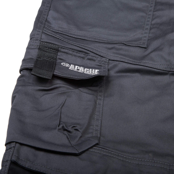 Apache ATS 3D Holster Pocket Stretch Trousers Grey Detail 2 #colour_grey