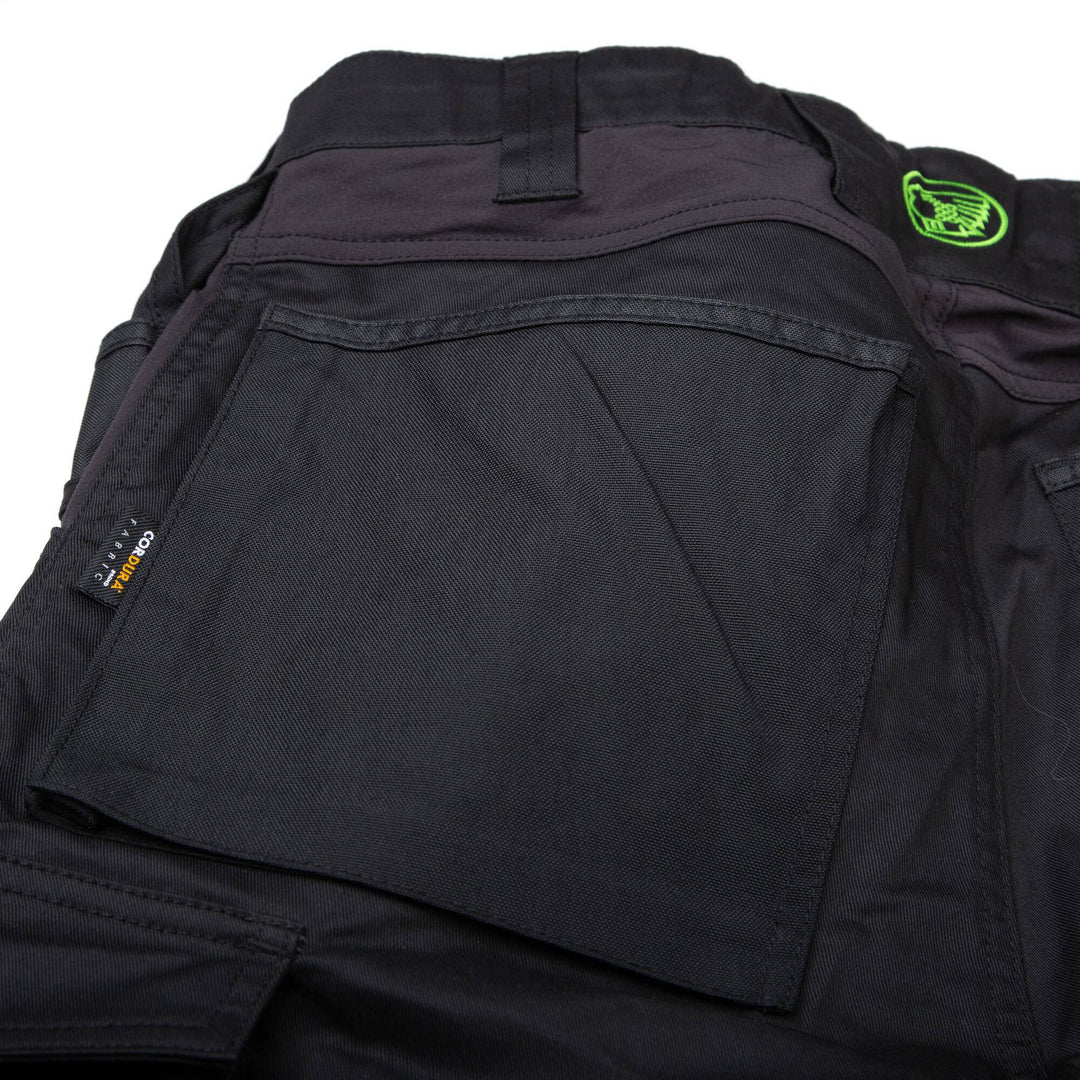 Apache Bancroft Slim Fit Stretch Holster Pocket Trousers Black Detail 4 