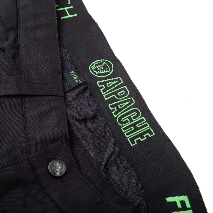 Apache Bancroft Slim Fit Stretch Holster Pocket Trousers Black Detail 5 