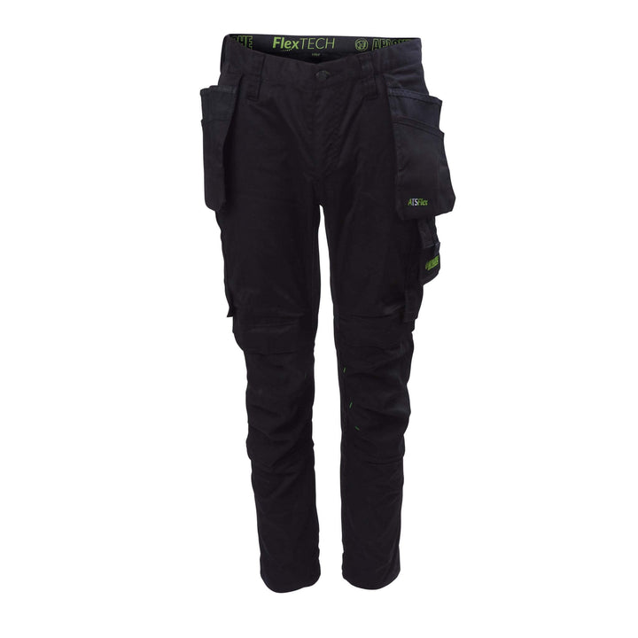 Apache Bancroft Slim Fit Stretch Holster Pocket Trousers Black Main 