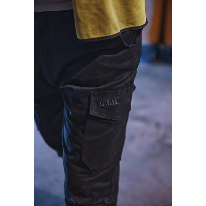 Apache Barkerville Trade Cargo Trousers Black 4 #colour_black