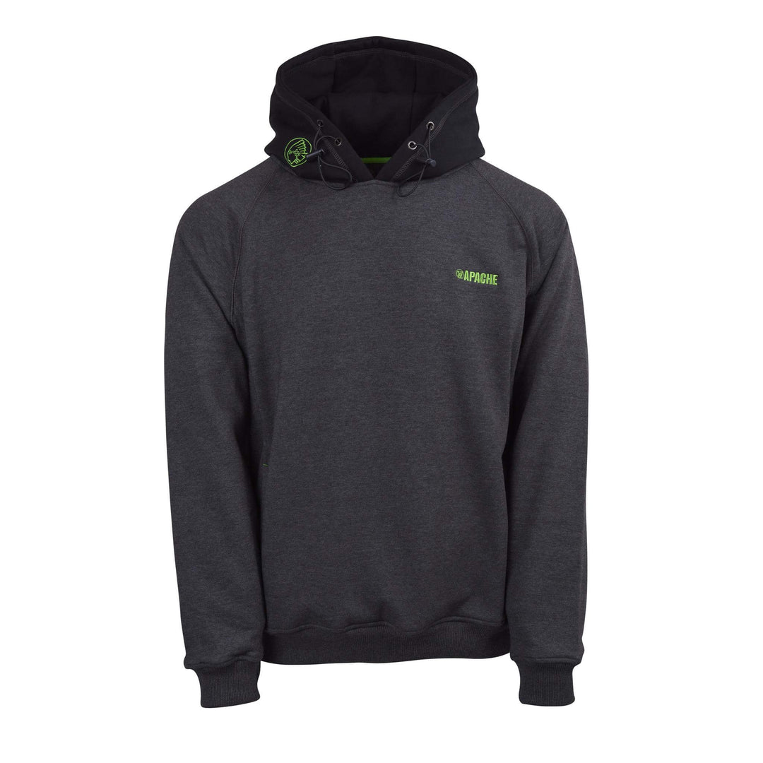 Apache Kingston Heavy Duty Hoodie Grey Black Main #colour_grey-black