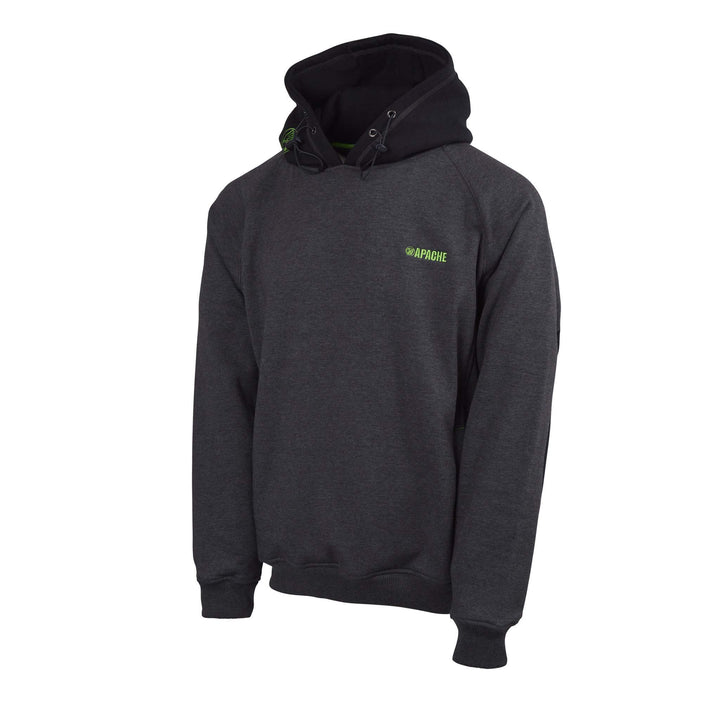 Apache Kingston Heavy Duty Hoodie Grey Black Side 1 #colour_grey-black