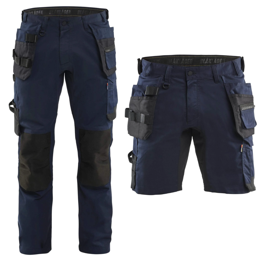 Blaklader 17501832 Lightweight Stretch Craftsman Trousers Dark Navy Blue Main 