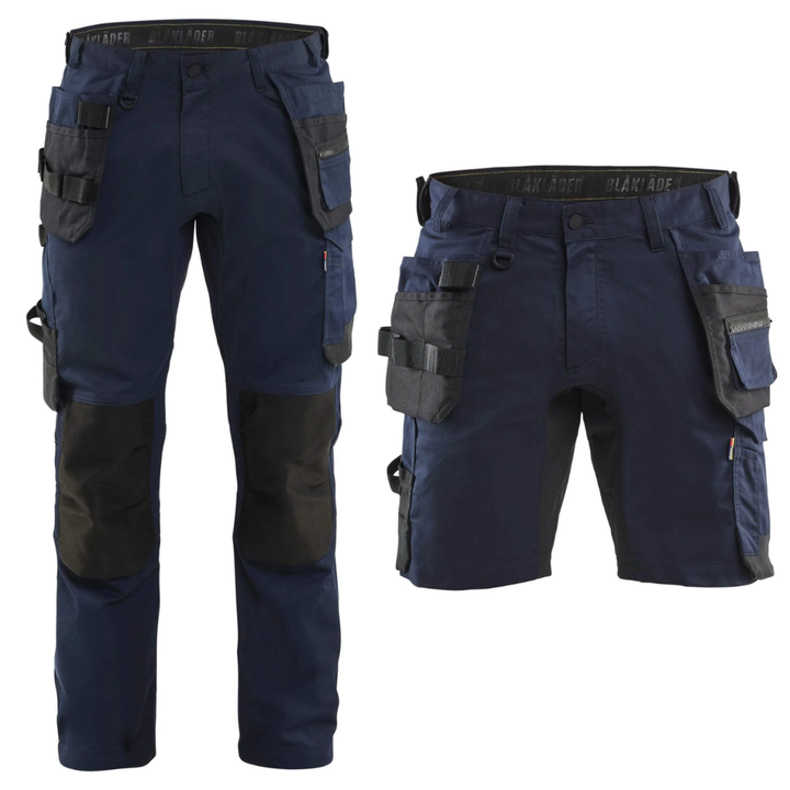 Blaklader 17501832 Lightweight Stretch Craftsman Trousers Dark Navy Blue Main 