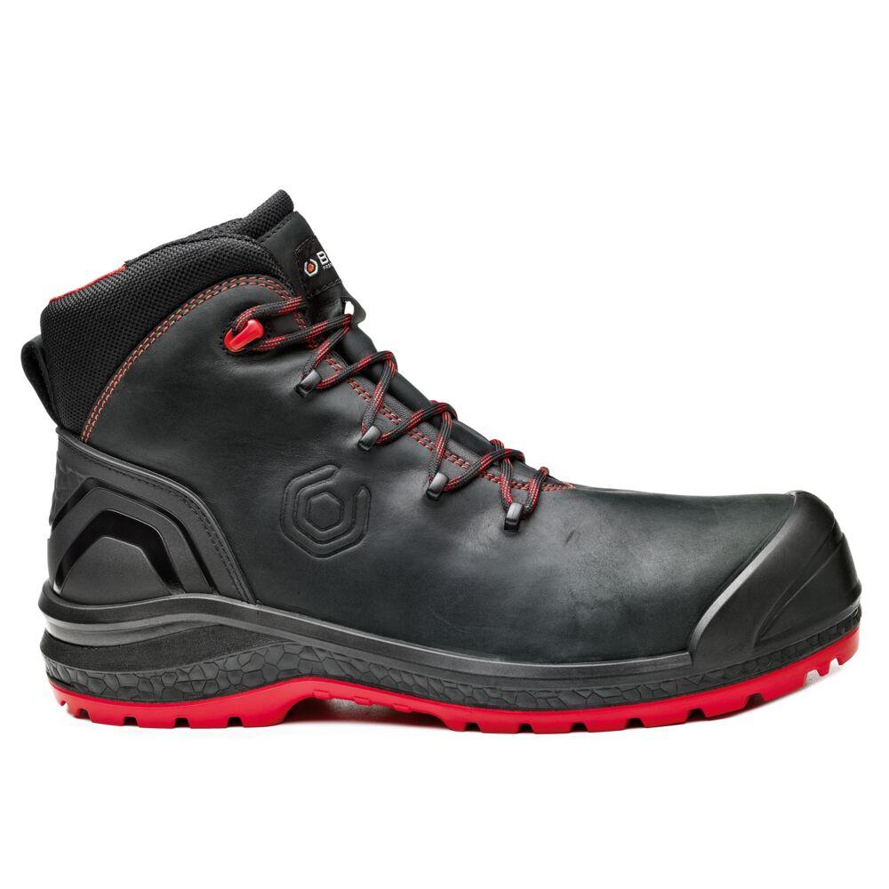 Base Be-Uniform Top S3 Metal Free Thermal Insulated Composite Toe Cap Safety Boots Black/Red 1#colour_black-red