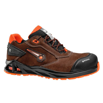 Base K-Hurry / K-Boogie S3L Breathable Aluminium Toe Cap Safety Shoes Brown/Orange 1#colour_brown-orange