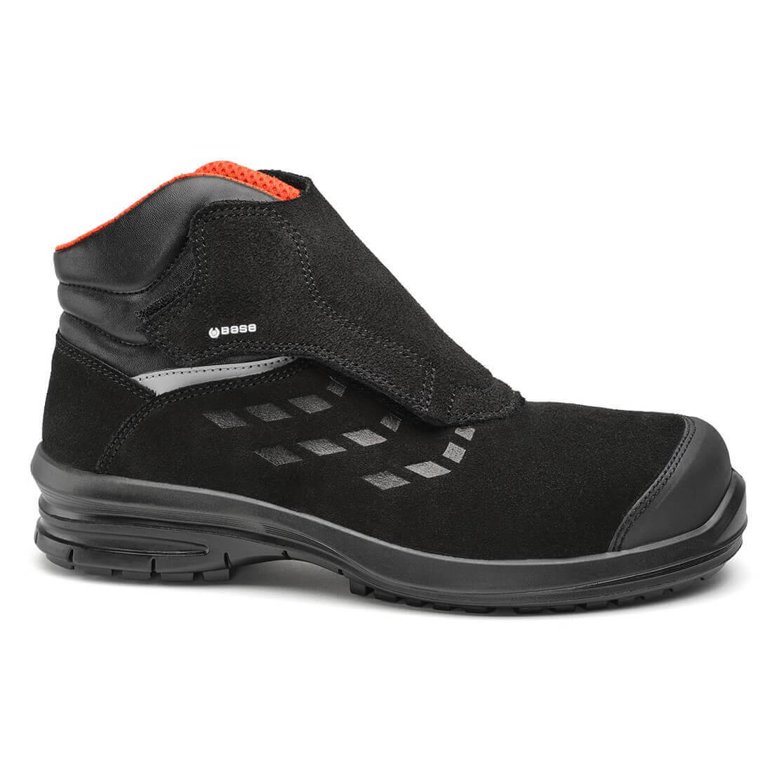 Base Perseus S3L Metal Free Composite Toe Cap Safety Boots Black 1#colour_black