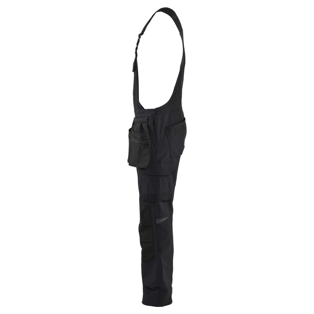 Blaklader 26201645 4-Way Stretch Bib Overalls Black Left #colour_black