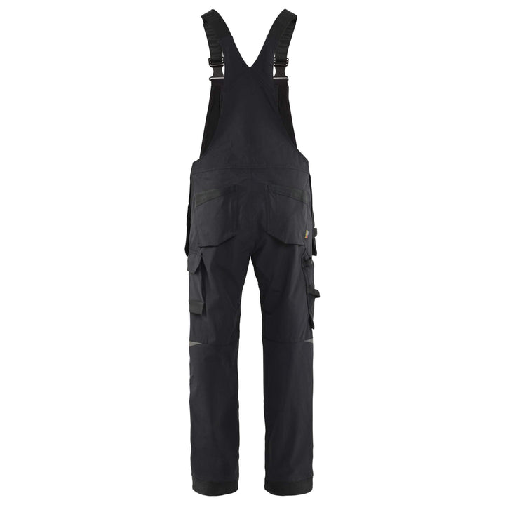 Blaklader 26201645 4-Way Stretch Bib Overalls Black Rear #colour_black