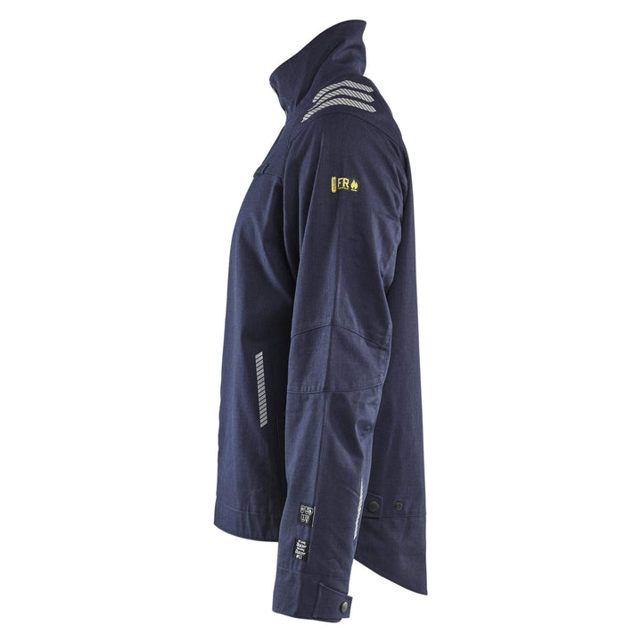 Blaklader 44171512 APC 2 Arc and Flame Retardant Inherent Jacket Navy Blue Left #colour_navy-blue