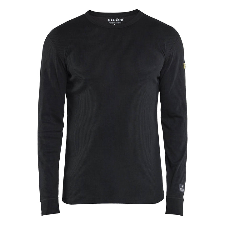 Blaklader 34981764 Arc and Flame Resistant Baselayer Shirt Black Main #colour_black
