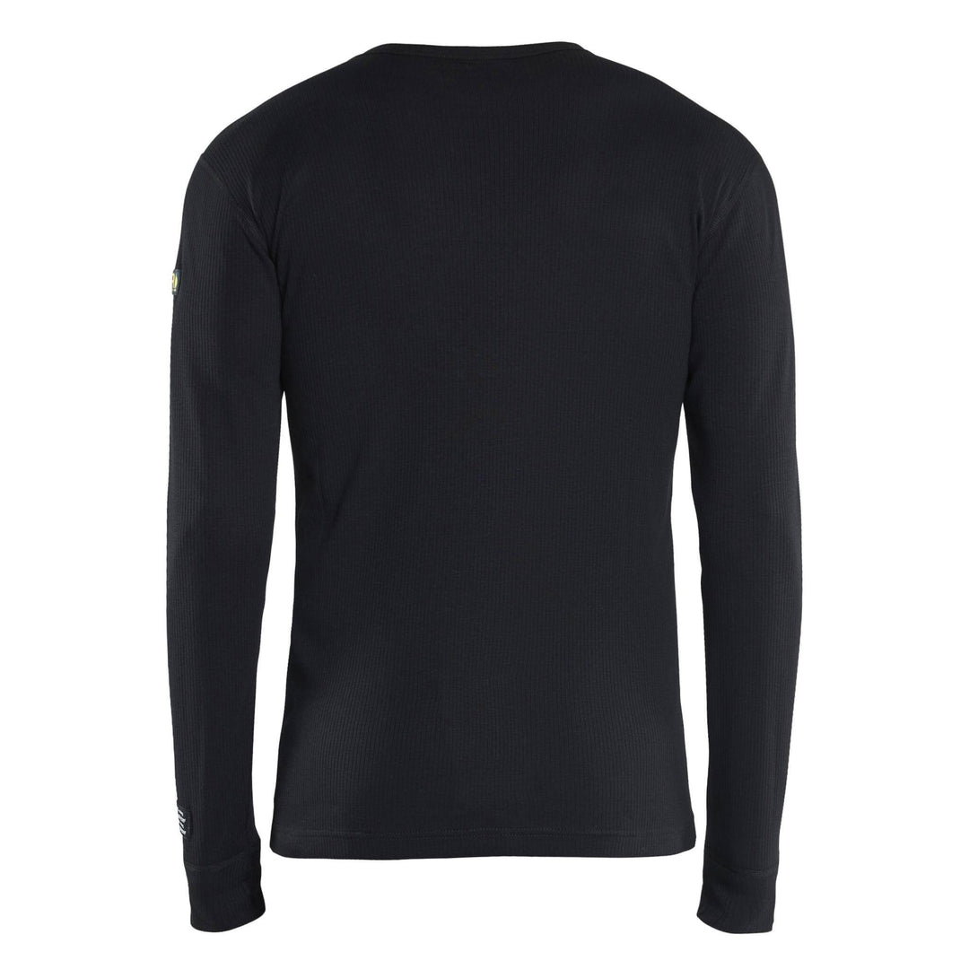 Blaklader 34981764 Arc and Flame Resistant Baselayer Shirt Black Rear #colour_black