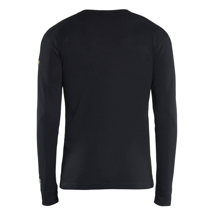 Blaklader 34981764 Arc and Flame Resistant Baselayer Shirt Black Rear #colour_black