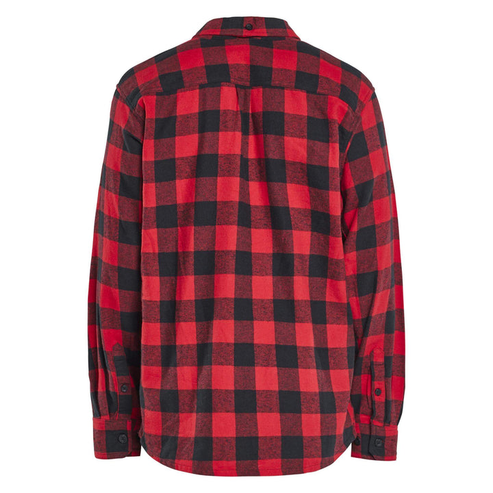Blaklader 32881168 Cotton Relaxed Fit Flannel Shirt Red/Black Rear #colour_red-black
