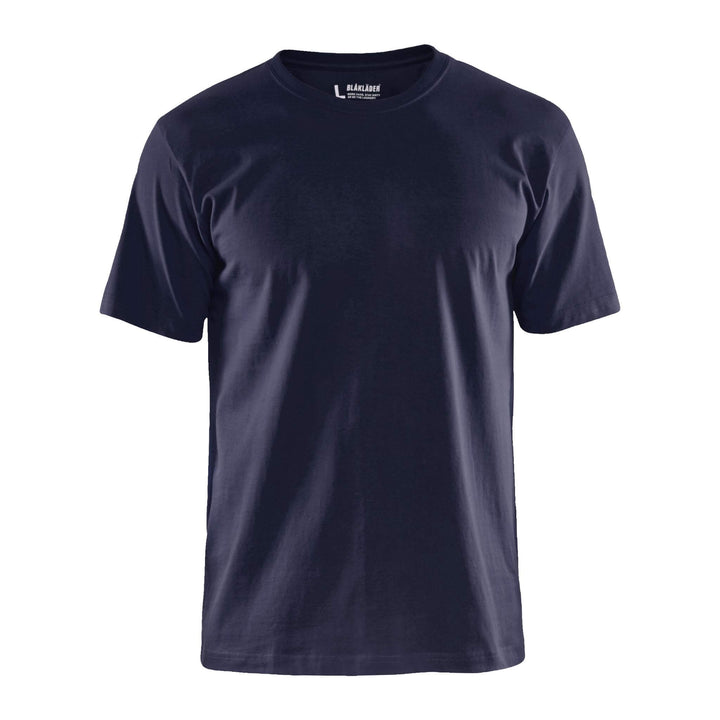 Blaklader 36021030 Cotton T-Shirt (Multipack of 10) Navy Blue Main #colour_navy-blue