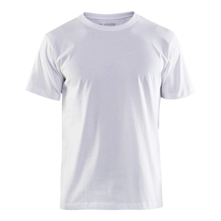 Blaklader 36021030 Cotton T-Shirt (Multipack of 10) White Main #colour_white