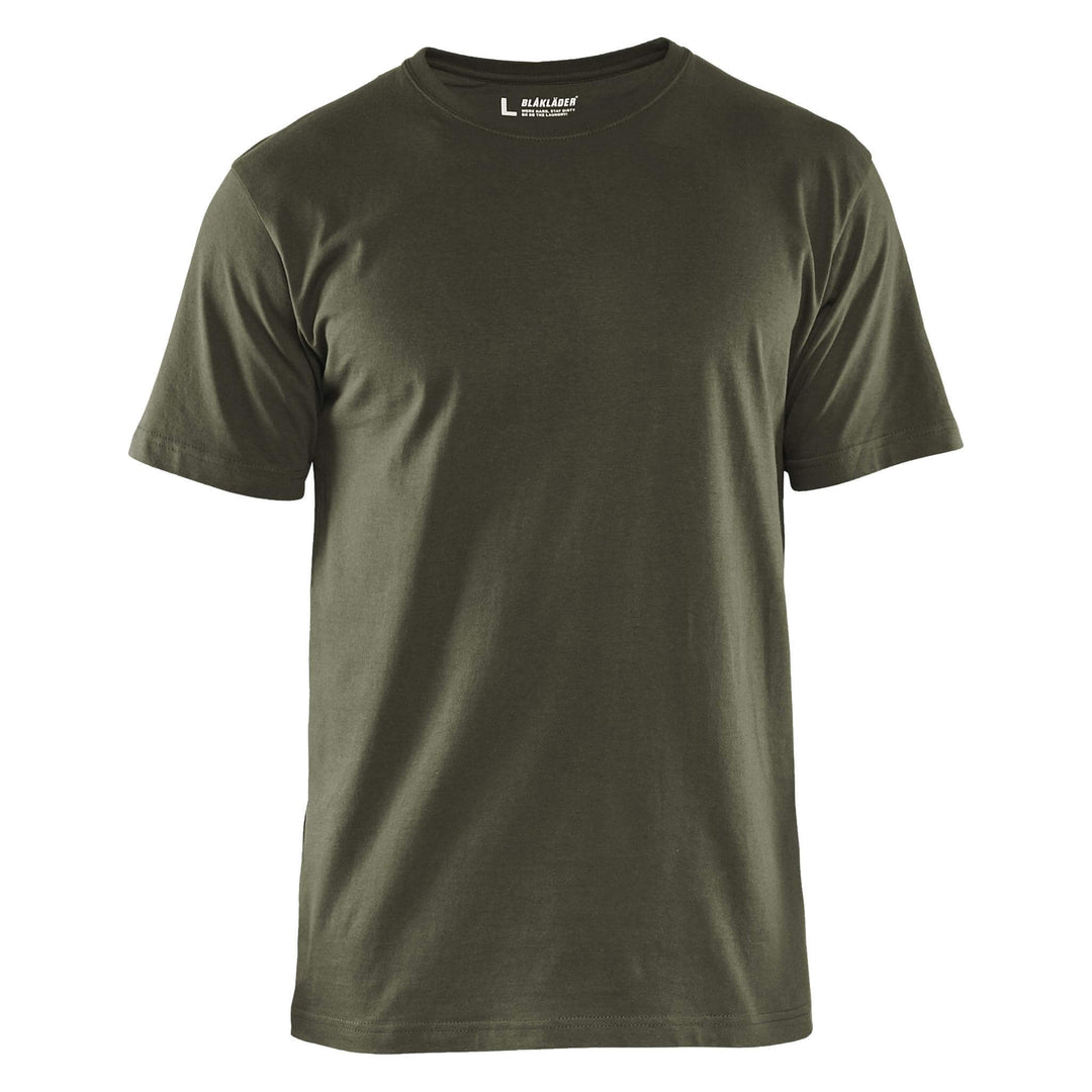 Blaklader 36251042 Cotton T-Shirt (Multipack of 5) Army Green Main #colour_army-green